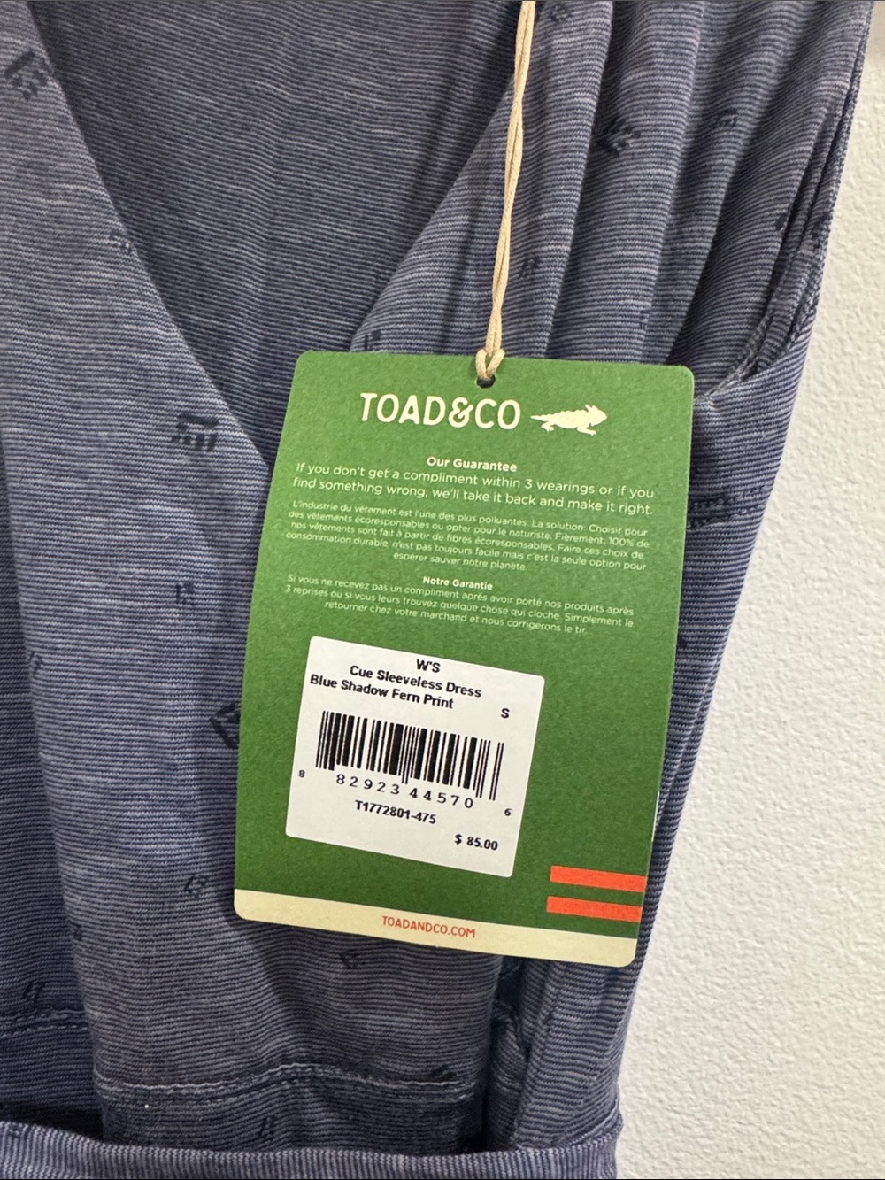 Toad&Co Wrap-Style Midi Dress in Slate Blue - Picture 3 of 4